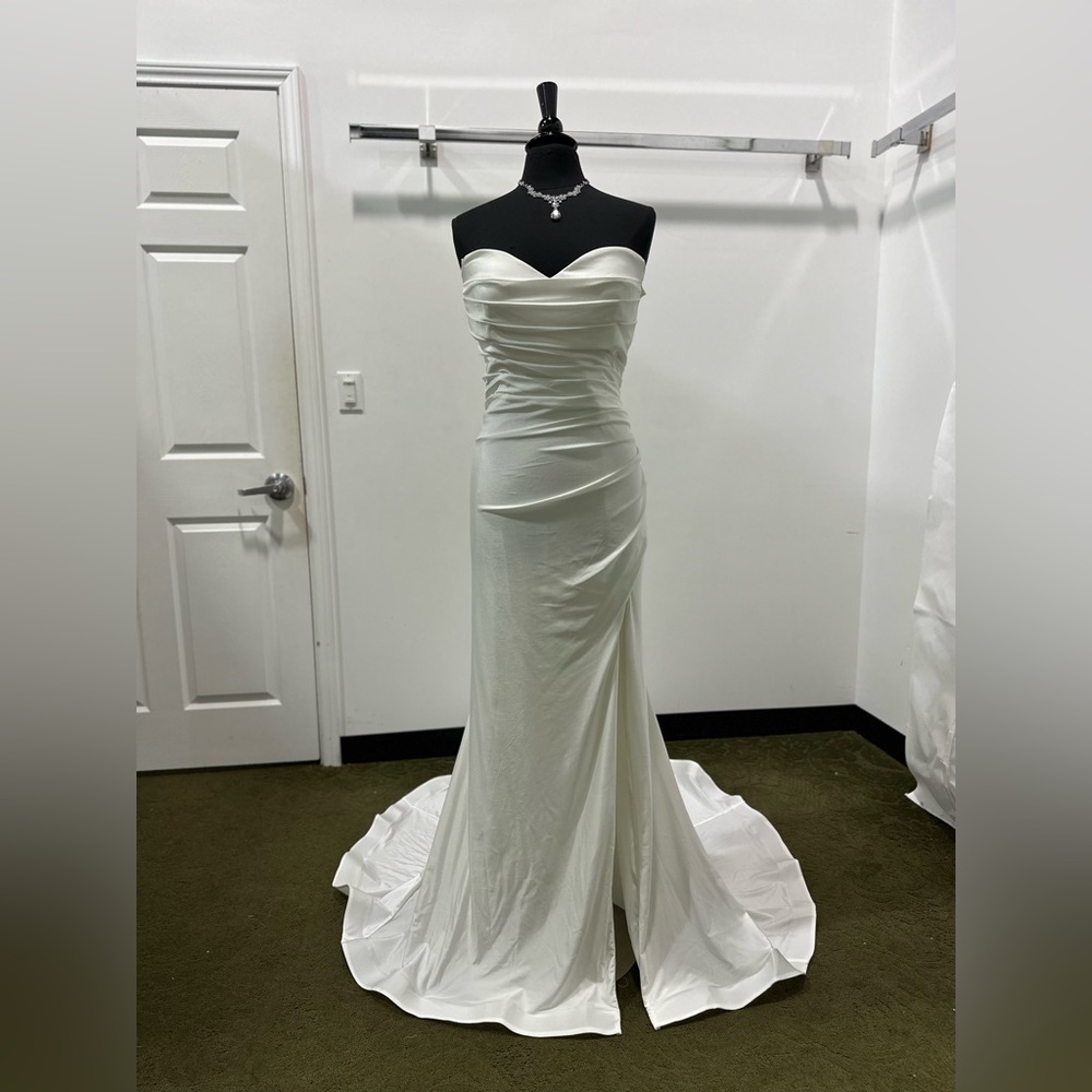 White Fit/Flare Wedding Dress